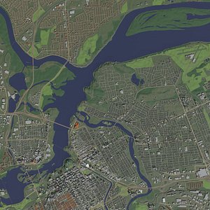 Ottawa Canada - city and urban model