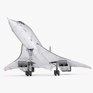 concorde supersonic passenger jet 3ds