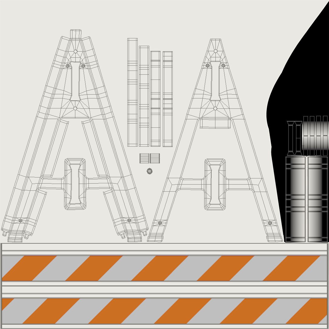roadworks barricade a-frame 3D model https://p.turbosquid.com/ts-thumb/MM/GulAU6/nS3JOW0V/uv_preview/png/1608184770/1920x1080/fit_q87/ea0fe2322c3148909238274179572fca4ab2515d/uv_preview.jpg