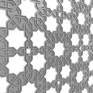 3D arabic decorative pattern