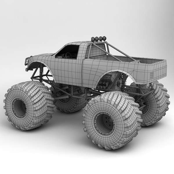 monster truck 3d model