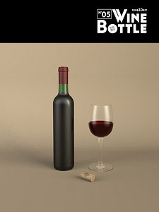 c4d bottle 05 wine