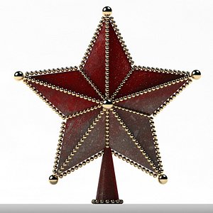 ornaments tree star 3d dwg