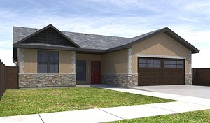 home house exterior 3D