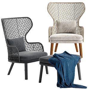 3D model emma armchair