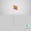 Flagge auf Pole Spanien