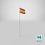 Flagge auf Pole Spanien