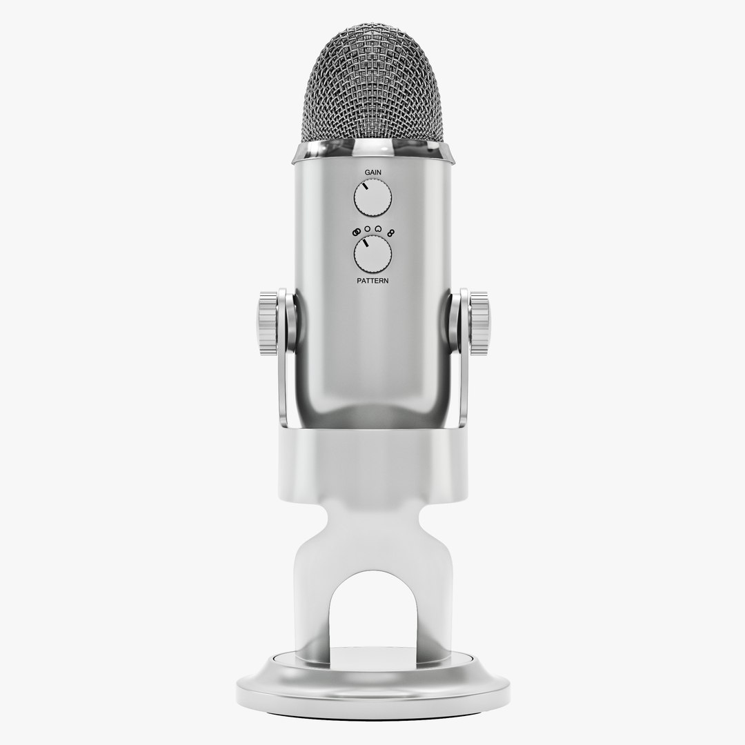 3d Blue Microphones Yeti Usb Model