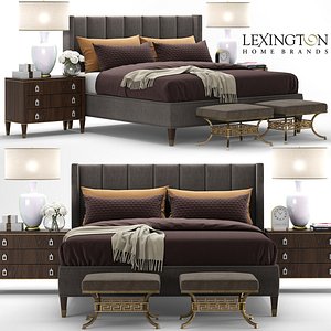 3D model lexington barrington bed interior