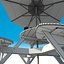 Garden Furniture: exterior Picnic deck Table with umbrella, Parasol and Beer for outdoor cafe or terrace