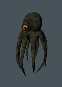 3D octopus sea monster