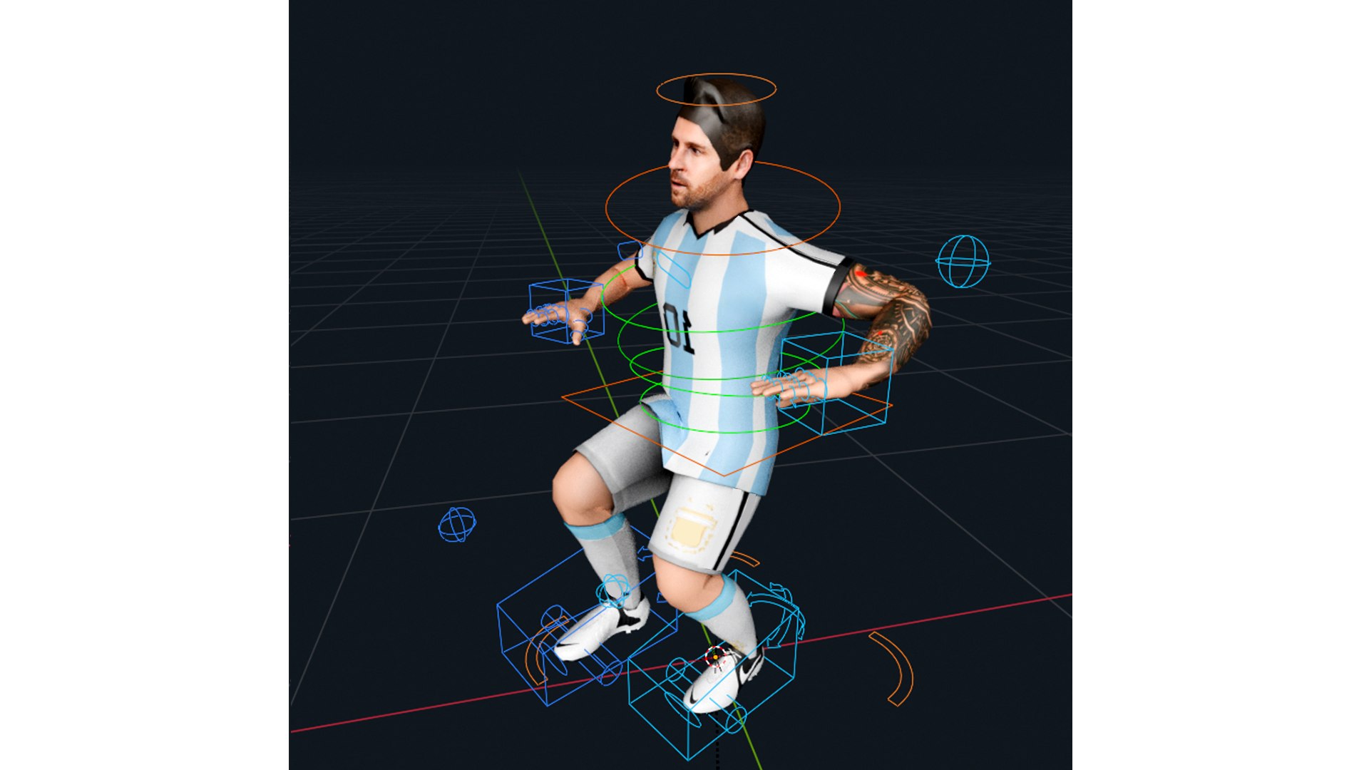 Lionel Messi -Rigged Character 3D Model - TurboSquid 2297462