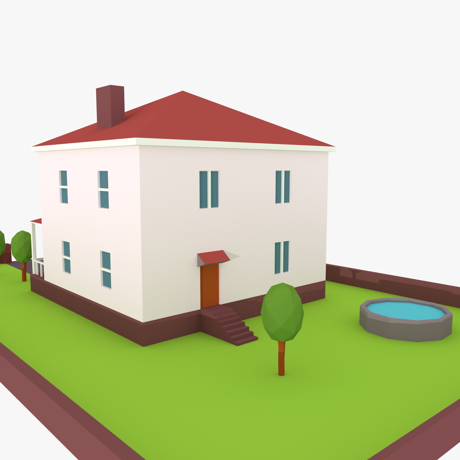 3d cartoon house model