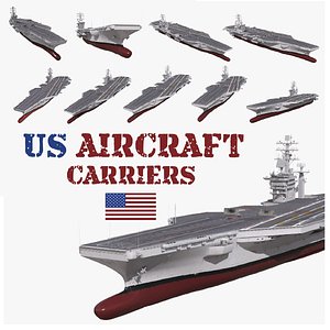 3D aircraft carriers model