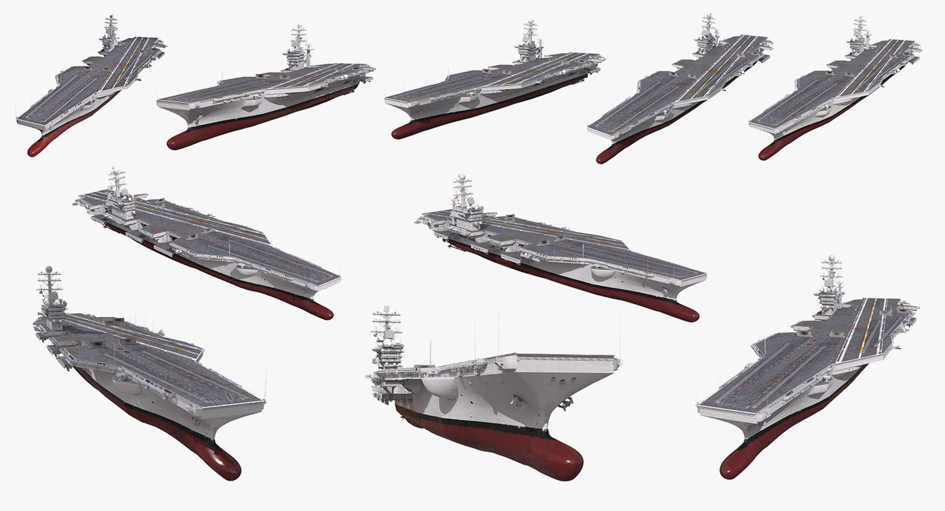 3D aircraft carriers model https://p.turbosquid.com/ts-thumb/MN/BCYc3f/xWprOE09/usaircraftcarrierscollection3dmodel002/jpg/1523273537/1920x1080/fit_q87/8379c389b390dd4a76b3f46728c5d42e633b55af/usaircraftcarrierscollection3dmodel002.jpg