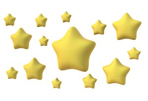 3D stars scene