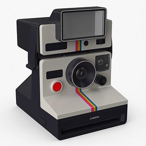 Vintage Instant Film Camera White