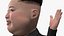 Cartoon Kim Jong Un on Missiles 3D model