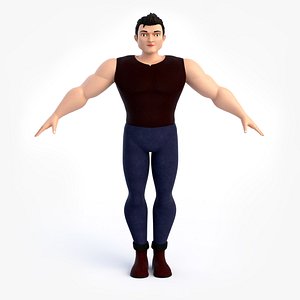 3D Cartoon Man model