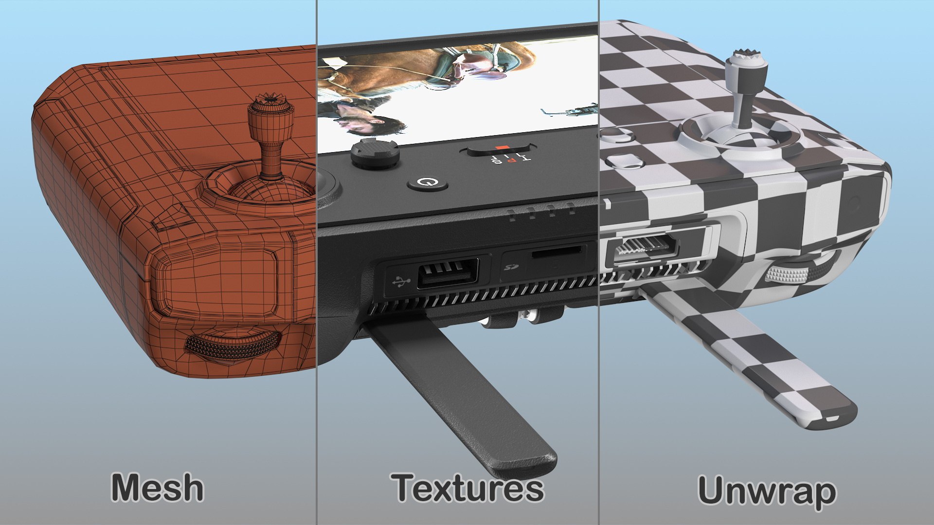 3D dji smart controller https://p.turbosquid.com/ts-thumb/MN/HGJVxk/cFAg7u7O/djismartcontroller3dsmodel018/jpg/1600988546/1920x1080/fit_q87/b92c441bbf687d1ee61310185cdadd3813004f8d/djismartcontroller3dsmodel018.jpg