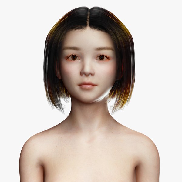 3D japanese woman