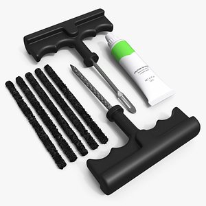 Emergency Tire Leak Repair Kit with Glue