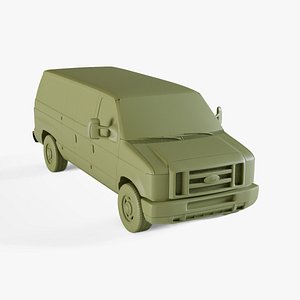 3D Ford E-series Van 2011