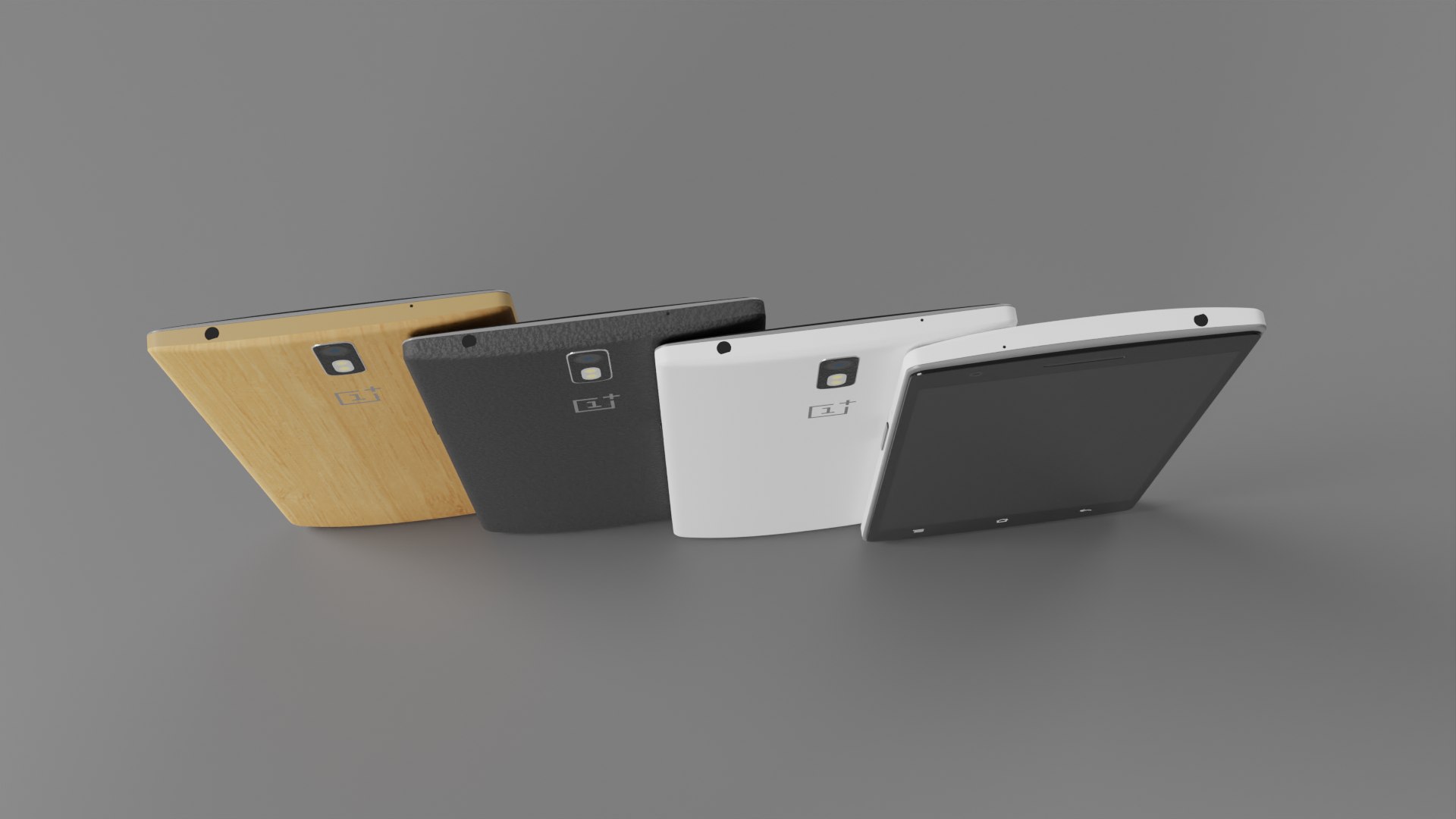 OnePlus One All Colors Smatphone model - TurboSquid 2075681