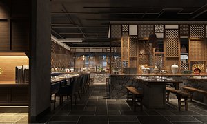 New Chinese Style Restaurant model