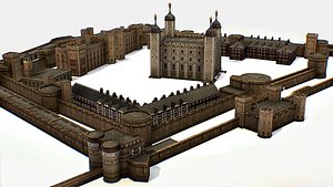 fortress tower london 3D model