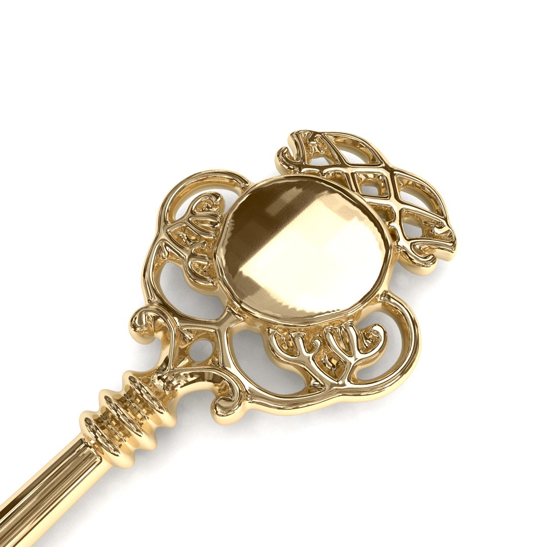 3d obj vintage key