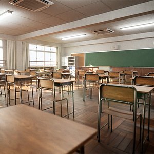 Japanese Classroom 3D