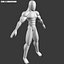 Male Base Mesh - Мускулистый мультипликационный пе