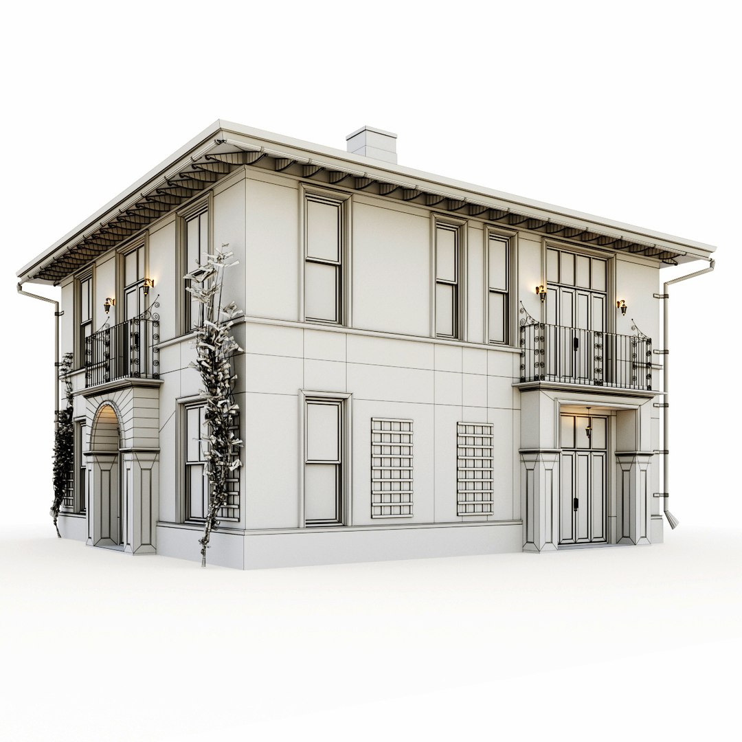 Vintage cottage provence style 3D model TurboSquid 1621964