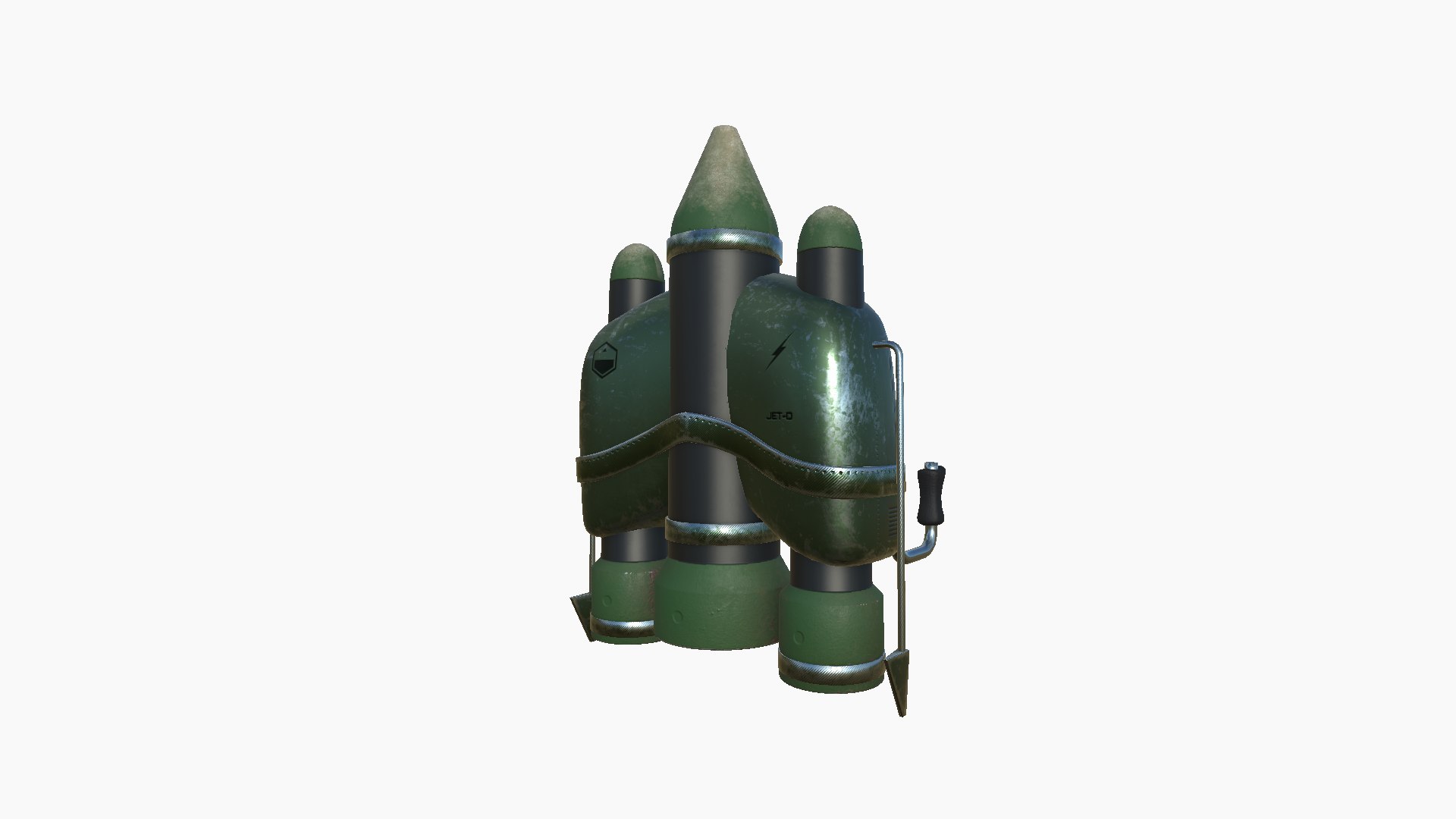 Jetpack D09 Green Metal - SciFi Character Design 3D Model - TurboSquid ...
