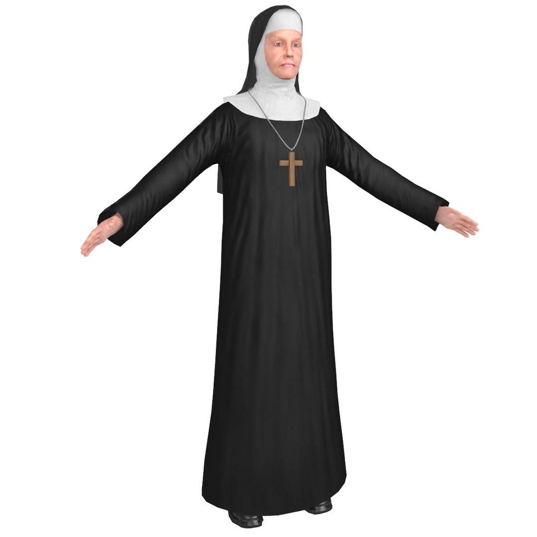 3d монашка. 3d model nun. Игровая модель монахини. Моделька монахини. Монашка 3.