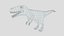 3D Low Poly Cartoon Torvosaurus Dinosaur model