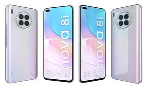 3D Huawei Nova 8i Moonlight Silver