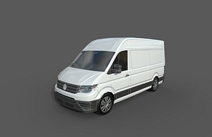 Low Poly Car- Volkswagen Crafter Van 2017