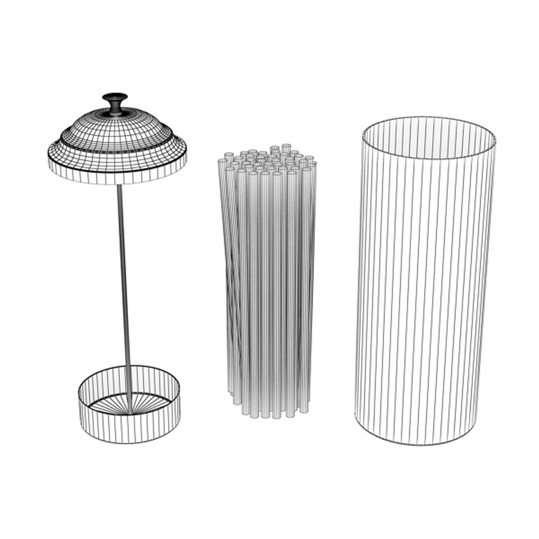 straw dispenser 3d model