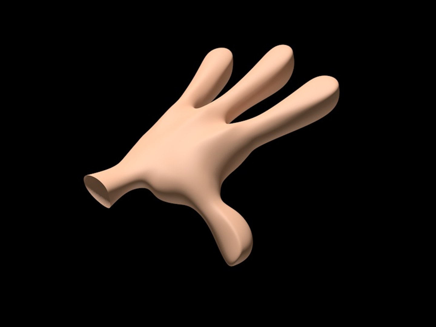 C4d Cartoon Hand