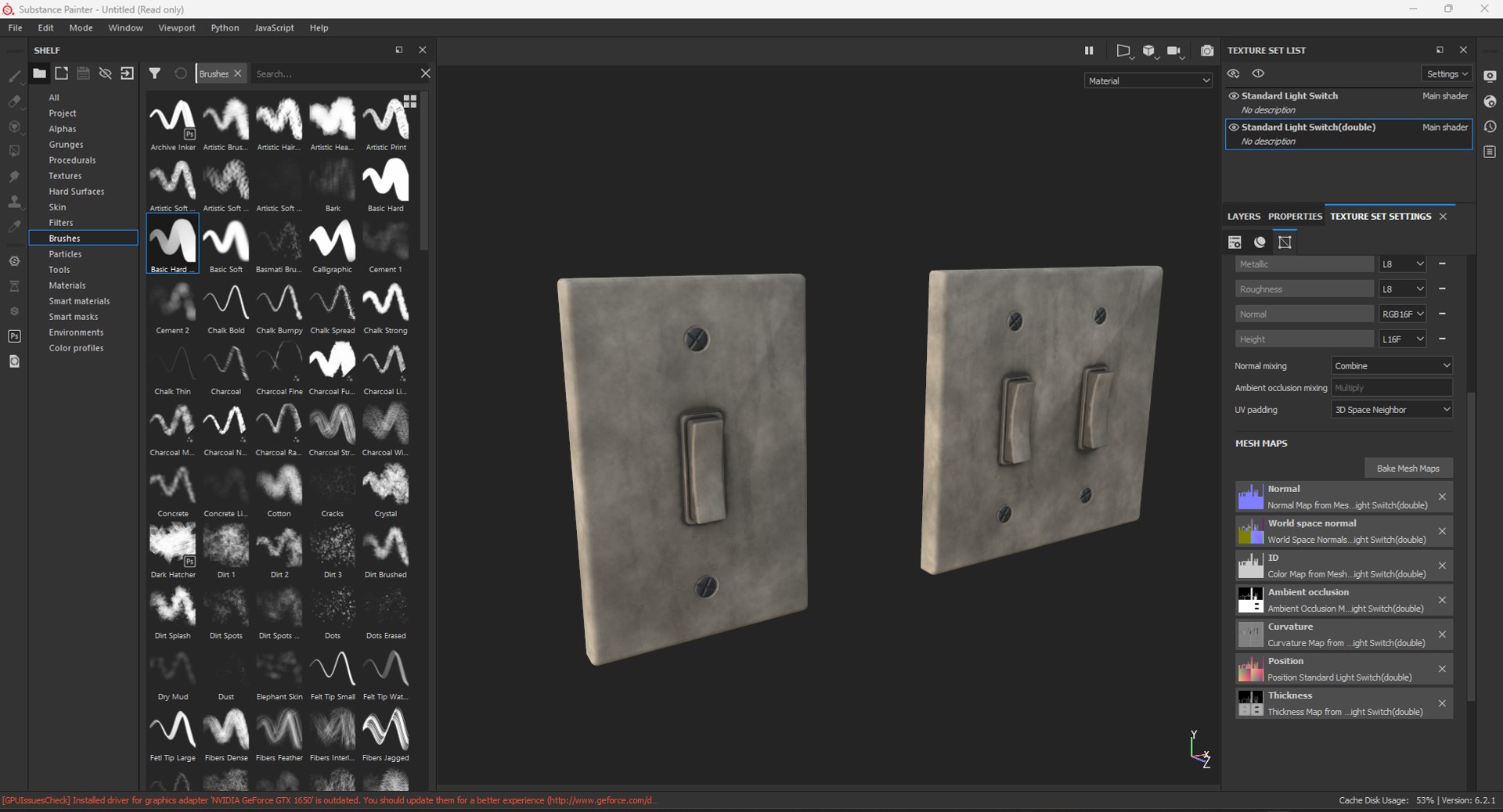 3D Standard Light Switch - TurboSquid 2155876