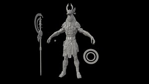 Anubis warrior High Poly project