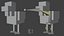 Minecraft Chicken Rigged 3D Model Game Ready 4K PBR