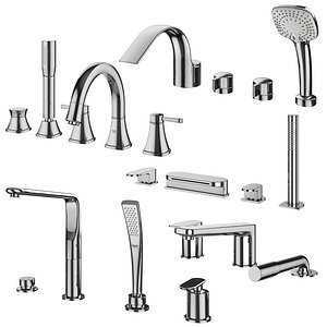 Mortise mixers for bathtubs Ravak and Grohe and Ideal standard set 132