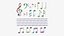 3D model notation music symbol