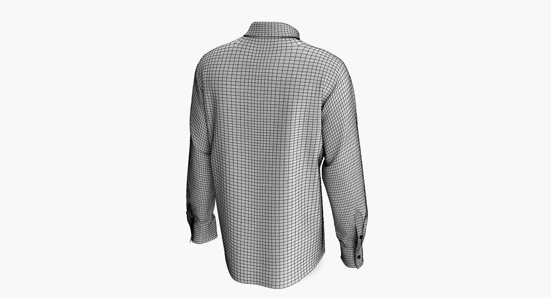 3D male shirt classic placket model - TurboSquid 1396050