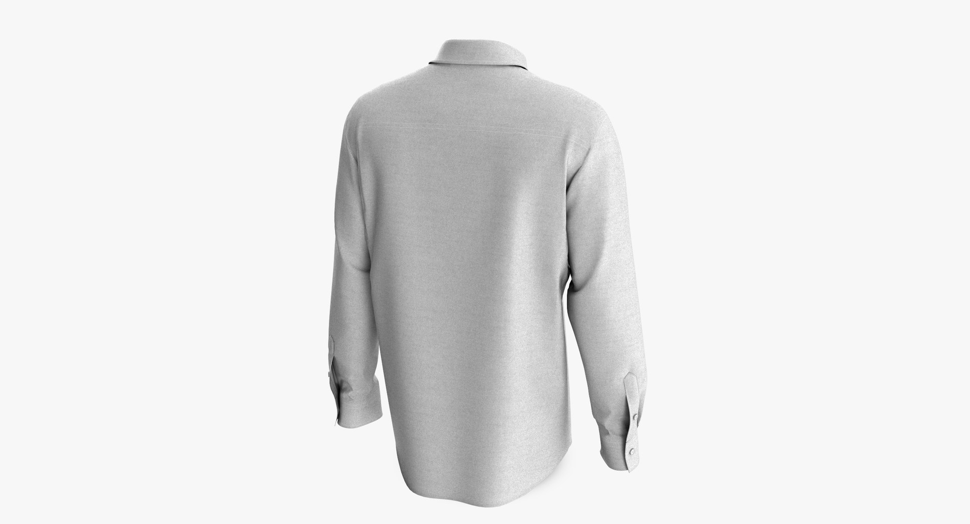3D male shirt classic placket model - TurboSquid 1396050