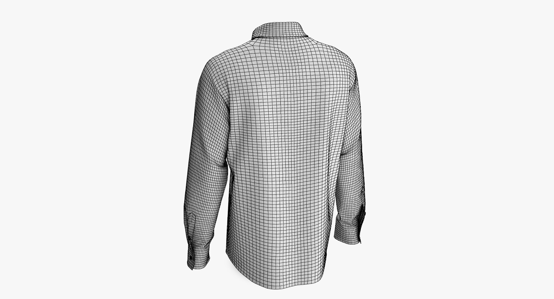 3D male shirt classic placket model - TurboSquid 1396050