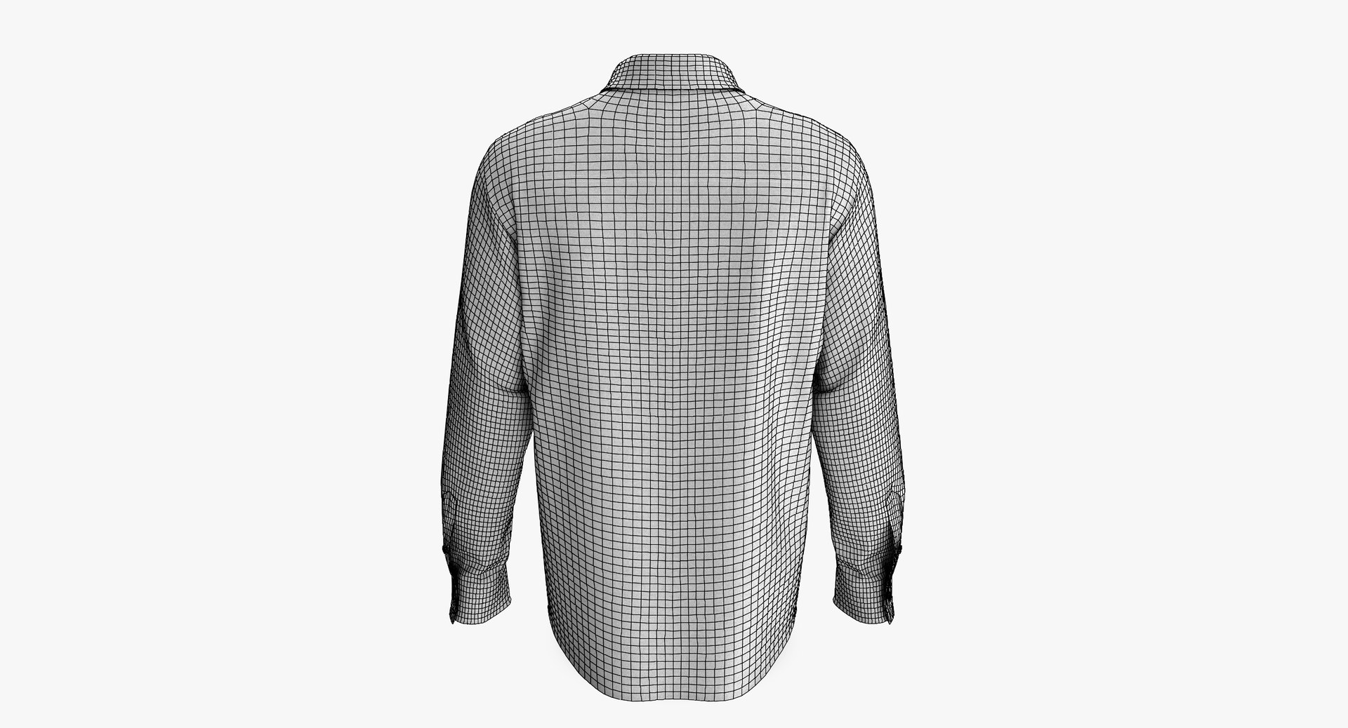 3D male shirt classic placket model - TurboSquid 1396050